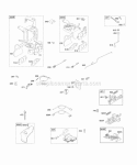 Controls Flywheel Brake Governor Spring Ignition Diagram and Parts List for 12J602-0122-B1  Briggs and Stratton Engine